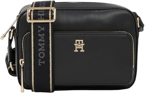 Tommy Hilfiger Women’s Joy Wide Strap Camera Bag, Black (Black), One Size
