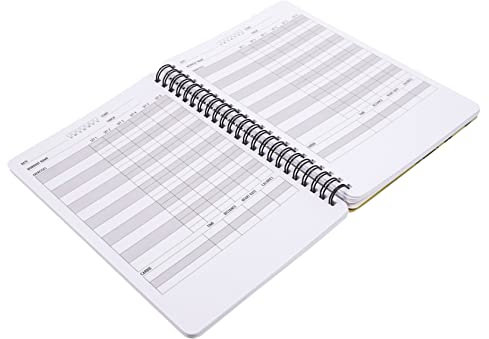 Lurrose Fitness Agenda Notizblock Planungsnotizblock Trainingstagebuch Tragbar Für Trainingstagebuch Gesundheitsmanagement Notizblock