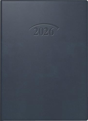 BRUNNEN Agenda de bolsillo, modelo 736 2026, A6, plástico, azul oscuro