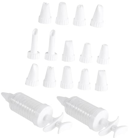 Cookie Press Pump Kit with 16 Pieces and 2 Sets for Decorating Cakes