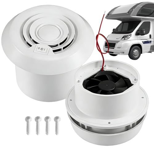 Ventilatore da tetto per camper, rimozione odori a basso rumore, aspiratore da soffitto da 6,1x0,47 pollici con ventilazione efficiente, accessorio per camper, strumento per casa su ruote con funziona