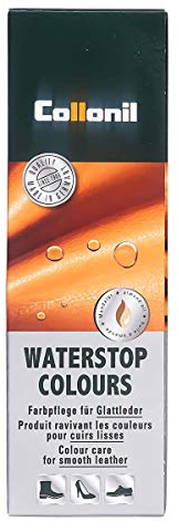 Collonil Waterstop Colours Schuhpflege für Glattleder 75 ml + Rema Ersatzschwammaufträger (331 Hellbraun)