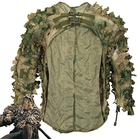 Rianpesn Costume feuillu | Chasse à la Dinlégers pour Femmes,Camouflage Ghillie Suit Warrior Ghillie Suit pour la Chasse Airsoft Wildlife Photography