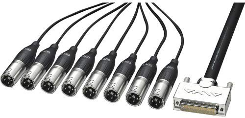 ALVA AO25-8XPro10 Multicore Kabel 8x XLR 3 male, schwarz 10m