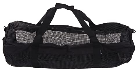 Tauchentasche für Schnorchelausrüstung, 96x32cm Netz-Ausrüstungstasche Mesh Leichte Netztasche Transporttasche Seitentasche Strandtasche Schnorcheltasche Rucksack für Tauchen Schwimmen Reisen Strand