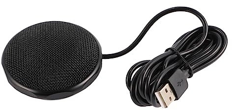 AUTSUPPL 360grad USB Konferenzmikrofon Aufnahme Omnidirektionales Mikrofon Für Videokonferenzen Und Meetings Tragbar Und Leicht Mit Integrierter Geräuschunterdrückung