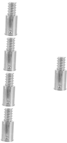 KOMBIUDA 5 Stücke Aluminium Besen Griff Gewinde Ende Ersatz 25mm Durchmesser Für Mopp Stick Pole