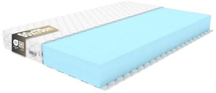 REM-Sen Matratze 90x170cm Höhe 10 cm Härtegrad 4 (H4) aus elastischem Polyurethanschaum mit Komfortschaum und Dreilagige Membranhülle, Matratze für Kinder, Erwachsene Öko-Tex Zertifiziert