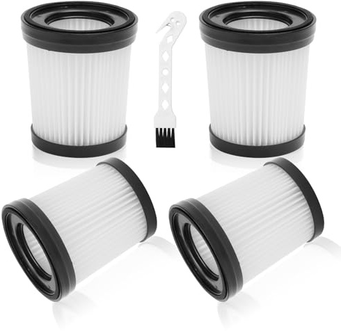 TMZELOA 4 Filtri per Lubluelu 202 Filtri di ricambio per Fabuletta FSV001 FSV101 Aspiratori, filtro HEPA compatibile con Oraimo OSV-102, Girnoor G160 G165 Afoddon A300