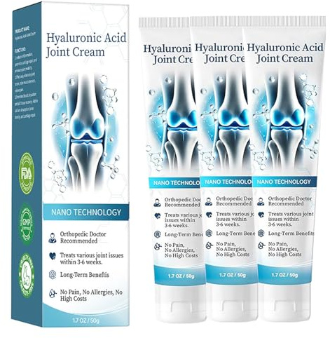 Crema Articular Herbaflex, Reparadora Del Dolor Con ácido Hialurónico, Cremas Avanzadas for El Cuidado De Las Articulaciones, Gel Criogénico Penetración Profunda, No Graso, Rápida Absorción(3PCS)
