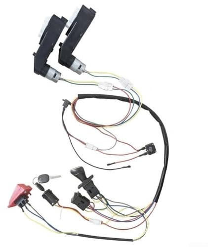 Kit di cablaggio da 24 V per veicoli giocattolo elettrici per bambini, include motoriduttore RS550, cambio avanti e indietro, interruttore di arresto a chiave di avviamento e fusibile da 25 A