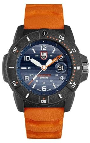 Luminox – Navy Seal HerrenUhr 45 mm, 3600 Serie, Taucheruhr Edelstahl, Saphirglas, Swiss Quarz Uhr, 200 m wasserdicht, Selbstleuchtend