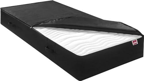 Abeil Housse de Protection Complète de Matelas, Noir, 90 x 200 cm