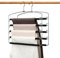 Pantalons Cintres Multicouches Anti-Glisse Garde-Robe Organisateur de Rangement pour Jeans Pantalons Foulard Jupes Pack 2