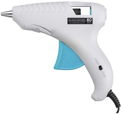 BLACK+DECKER Hot Glue Gun Kit, White (BDHT70001)