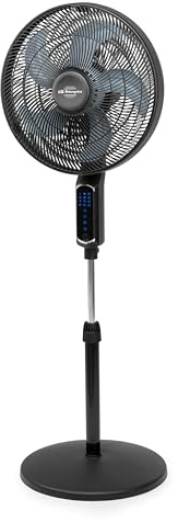 Orbegozo SFW 7040 Ventilador WiFi 2 en 1 sobremesa y pie 55W 40 cm 5 aspas 3 velocidades modos normal nature oscilante mando a distancia app temporizador 7,5h altura 133 cm silencioso
