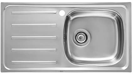 Roca,E,Fregadero de 1 cubeta de acero inoxidable y escurridor a la izquierda,A870H40901