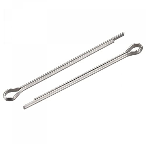 sourcing map 30 Stück Splinte 2mm x 40mm Edelstahl Auto Mechanik Silber
