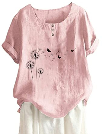 Women's Blouses & Shirts Women's Ladies Long Sleeve Lace Crochet Mesh Tunic Lagenlook Italian Top Blouse UK Plus Size White Camisole Tops for Women UK Tee (Red, XL)