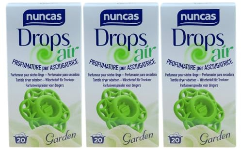 Profumatore per Asciugatrice, Profuma il tuo Bucato Eliminando lo Sgradevole Odore di Umidità, Disponibile in Varie Profumazioni, 18gr (3 Unità, Garden)