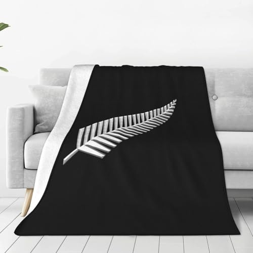 Neuseeländischer Maori-Farn Überwurf Falten Beständig Sofadecke Dicke Kuscheldecke Für Schlafzimmer Garten Bettüberwurf L