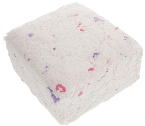 NOLITOY Litière pour Petits Animaux Élimine Les Odeurs et Absorbe L'humidité en Papier Blanc pour Lapins et Chinchillas en Cage