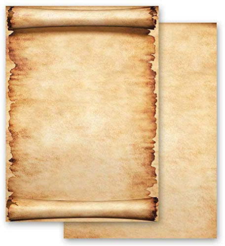 Motif Letter Paper! Antique & History Parchment 20 Sheets DIN A4 - Paper-Media