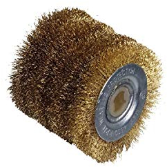 Fartools - Cepillo de alambre latonado (0,3 mm, diámetro de 60 mm, 60 mm, para decapar/degradar)
