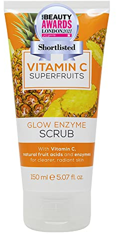 Creightons Vitamin C Superfruits Glow Enzyme Scrub (150 ml) - An Energising and Exfoliating Scrub with Vitamin C, Natural Fruit Acids and Enzymes for Clearer, Radiant Skin