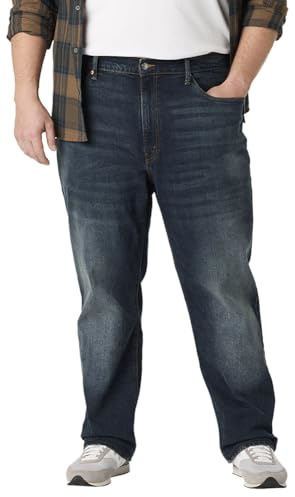 Levi Strauss Signature Gold Men's Big & Tall Athletic Fit Jean, Velarium, 44W x 32L