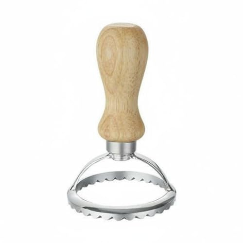 MotiveTech 3 Piezas Herramienta de Corte de Pasta con Borde Estriado Multiusos Rueda Cortapastas Rueda a de Pasta para Reposteros, Cocineros, Redondo Pequeño