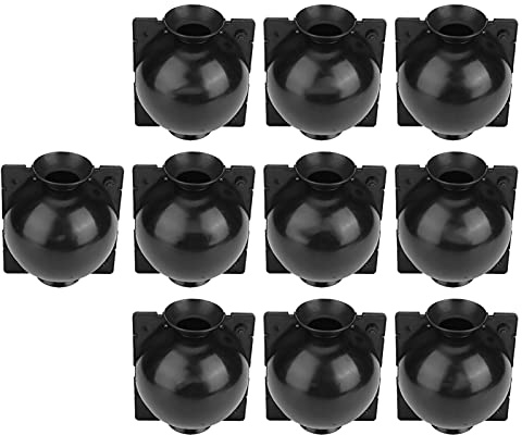 Cocoarm Växtrotningsanordning ABS-förökningsboll 5 Set 12 Cm Återanvändbar Justerbar Bevattningsport för Inomhus Utomhus Växtlager på Rosor Träd Fruktbuskar Kamelia (Svart)