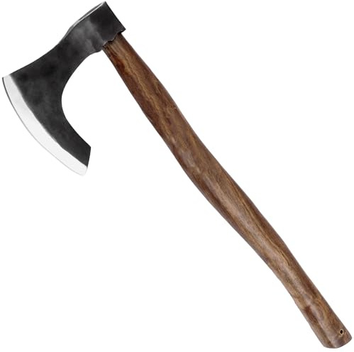 MedievalDepot Traditional Scandinavian Skeggøx Battle Axe - Overall 20 Carbon Steel - Functional & Battle Ready