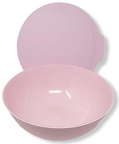 Tupper TUPPERWARE Servier-Schüssel ALLEGRA 5,0 Liter edel glänzend Schüssel mit Deckel rosa rose pink XL