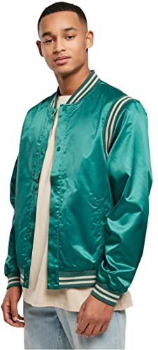 Urban Classics Collegejacka för män, Grön, XL
