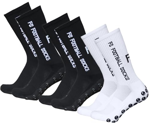 Lixada Fußballsocken für Herren und Frauen, atmungsaktiv, rutschfest, Sportsocken, absorbiert Schweiß, elastisch, langlebig, Universal für Fußball, Radfahren, Marathon, Klettern,3 Paar(39-46)