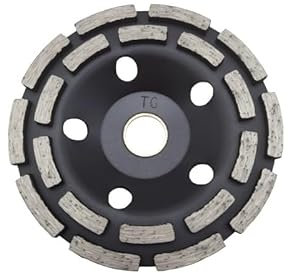 Disco Desbaste Hormigon,Disco Diamante de Lijar 100/125/150/180/230mm segmento de diamante de doble fila muela disco amoladora hormigón granito piedra(Size:180mm)