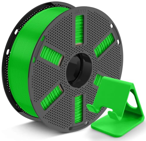 JAYO PLA Grün Filament 1.75mm 1.1KG, zuverlässig für Einsteiger | Einfach zu drucken, verstopft nicht, Neatly Wound, Vakuumverpackung, Maßgenauigkeit±0.02mm, für die meisten FDM 3D Drucker
