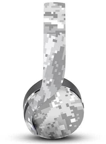 Head Case Designs Grau Camo Tarnung Vinyl Haut Aufkleber Abziehbild Abdeckung kompatibel mit Sony PlayStation PS Pulse 3D Headset