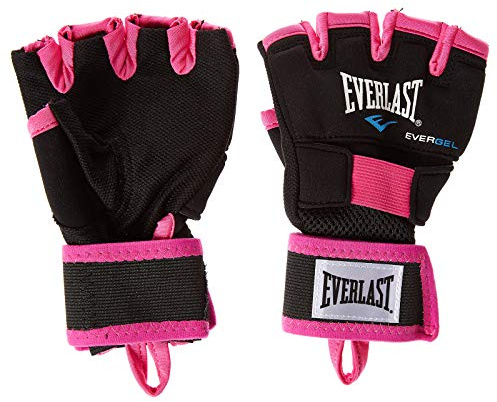 Everlast Evergel Vendas De Boxeo, Negro/Rosa Fucsia, Talla M/L