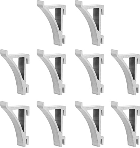 Angoily Verstellbarer Einlegeboden Metallständer 10 Gefrierregal Mini- Gefrierschrank- - Clips Kühlregal- Klammerklammern - Stützklammern Clip- - Kühler Metallklammern