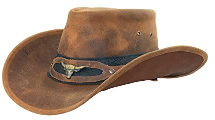 Black Jungle Ontario Outdoor Western Lederhut Australien Cowboy Lederhüte Reiterhut Unisex