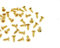 JZK 100 tornillos M2 x 5 mm de latón chapado en oro con cabeza plana, tornillos de cabeza plana dorados mini Phillips para casa de muñecas, pequeños tornillos de madera de latón para bisagras de