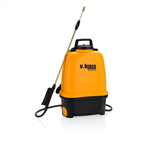 BERARDI | Pompa elettrica irroratrice a spalla V16.BLACK 16 LT | 16 lt | Pressione max 5 BAR | Made in Italy