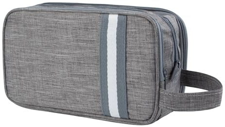Borsa da Toilette da Viaggio per Uomo, Grande Cosmetici Borsa per Bagno Beauty case Organizer per Articoli da Toeletta con Borsa Asciutta Bagnata Gratuita per Vacanze e Viaggi d'affari