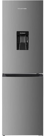 Russell Hobbs Freestanding Total No Frost Fridge Freezer 50/50 245L with Water Dispenser, Automatic Defrost, Adjustable Thermostat, Reversible Door, RH181TNF552E2SSWD (Stainless Steel)