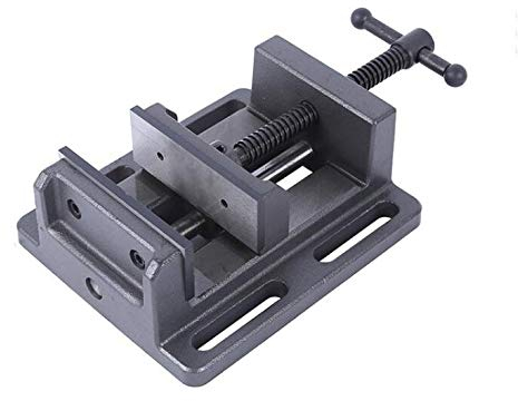 KATSU Drill Press Vice 3 Inch (75mm) with Guiding Bar, Professional Quality Pillar Drill Bench Clamp for Workshop and Milling Machines 4022703
