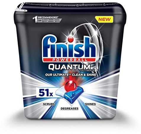 Finish Powerball Quantum Ultimate - Pastiglie per lavastoviglie – 51 pastiglie regolari