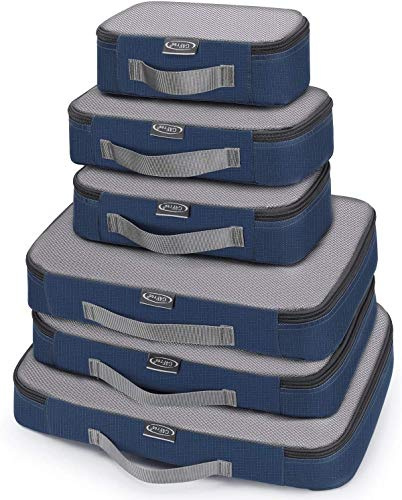 G4Free 3 piezas, 4 piezas/6 piezas/7 piezas/9 cubos de embalaje, organizador de maleta, bolsas de embalaje, organizador de equipaje, juego económico para almacenamiento de viajes en casa