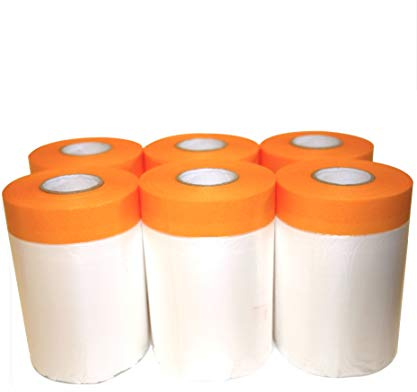 6 x Klebeband mit Folie | 30cm x 25m | Goldband (soft) Malerband Abdeckfolie | klebemeister.eu…